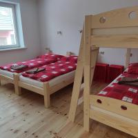 Postel nebo postele na pokoji v ubytování Apartmán Špacír