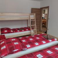 Postel nebo postele na pokoji v ubytování Apartmán Špacír