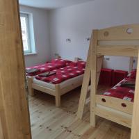 Postel nebo postele na pokoji v ubytování Apartmán Špacír