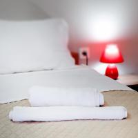 Postel nebo postele na pokoji v ubytování Fantasia Villas Deluxe "Selene"