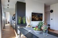 Telewizja i/lub zestaw kina domowego w obiekcie Giardini Penthouse apartment Pula