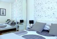 Posteľ alebo postele v izbe v ubytovaní Iris beach apartments