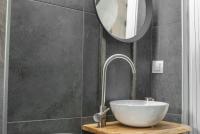 Kúpeľňa v ubytovaní Olybos Suite