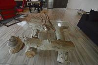 Půdorys ubytování Wood metal glass
