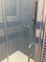 A bathroom at house231