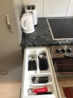 Kuchyň nebo kuchyňský kout v ubytování Apartment Laura
