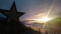 a star on top of a mountain with the sunset at Star Villa in Ren&#39;ai