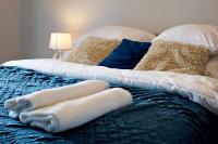 Posteľ alebo postele v izbe v ubytovaní P&O Business Serviced Apartments CYBERNETYKI