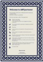 The floor plan of Family ARTpartment