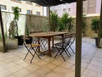 Patio nebo venkovní prostory v ubytování Impresionante piso en el centro de Pontevedra con terraza y parking
