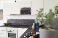 Kuchnia lub aneks kuchenny w obiekcie Apartment Portonovo Paraiso - Sea View - Piscina - Wifi - Old Town