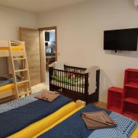 Postel nebo postele na pokoji v ubytování Apartmán Špacír