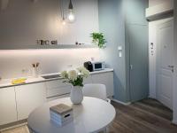 Kuchnia lub aneks kuchenny w obiekcie Al Sagraeto White apartment