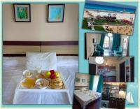 A bed or beds in a room at شاليهات بورتو مطروح فيو بحر Porto Matrouh Sea View Families Only