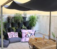 Posezení v ubytování Impresionante piso en el centro de Pontevedra con terraza y parking