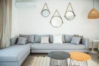 Posezení v ubytování Modern apt with garden 5mn from Carthage and SidiBou
