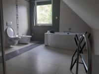 Kúpeľňa v ubytovaní Domek na Mazurach-Piasutno