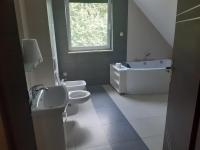 Kúpeľňa v ubytovaní Domek na Mazurach-Piasutno