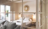 Postel nebo postele na pokoji v ubytování Terraza Playa de Cádiz 1 Ha Apartment