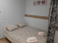 Posteľ alebo postele v izbe v ubytovaní Apartment Cherry Bratislava & free parking