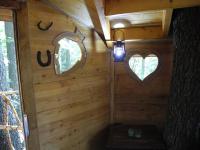 Půdorys ubytování Treehouse v Brdech