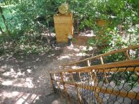 Zahrada ubytování Treehouse v Brdech