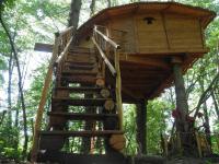 Půdorys ubytování Treehouse v Brdech