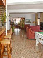A seating area at Hostal Cervantes