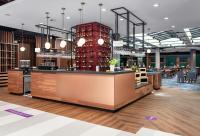 Reštaurácia alebo iné gastronomické zariadenie v ubytovaní Mercure Warszawa Ursus Station