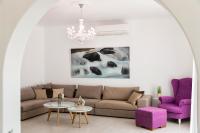 A seating area at Panos Villa Sunset View