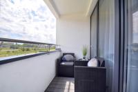 Balkón alebo terasa v ubytovaní Apartament CASA BIANCA