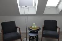 Posezení v ubytování Stadtnahe Komfortferienwohnung für Familien und Geschäftsreisende