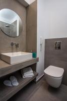Koupelna v ubytování Moscha Hotel