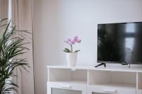 Televízia a/alebo spoločenská miestnosť v ubytovaní DanySer Suites Vacacionales