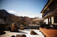 ゲストハウスから撮影された、または一般的な山の景色