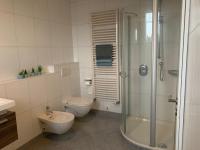 Koupelna v ubytování Ferienoberwohnung in Villa Pesca