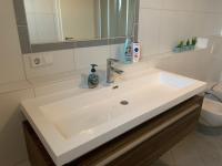 Koupelna v ubytování Ferienoberwohnung in Villa Pesca