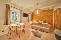 Postel nebo postele na pokoji v ubytování Apartmány CHALLUPA
