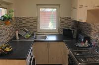 Kuchnia lub aneks kuchenny w obiekcie Green garden apartment ingyenes zárt parkolóval