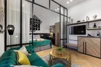 Kuchyň nebo kuchyňský kout v ubytování DeZign Superior Apartments & Rooms