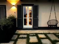 Patio alebo iná vonkajšia časť ubytovania Da Steu Rooms