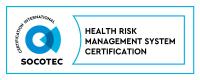 a logo for a healthcare risk management system at Hotel Marais Grands Boulevards in Paris