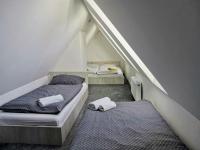 Postel nebo postele na pokoji v ubytování APARTMÁNY 91 Boží Dar