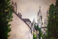 a painting of a castle with turrets at Geographotel Paris-Roissy CDG Airport in Le Mesnil-Amelot