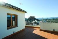 Vista general de una montaña o vista desde the country house 