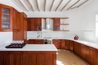 Kuchyň nebo kuchyňský kout v ubytování Agl Luxury Villas Mykonos Villa Ambrosia