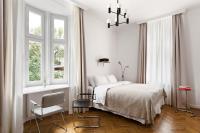 Łóżko lub łóżka w pokoju w obiekcie Wesoła Apartments