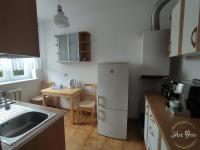 Kuchyňa alebo kuchynka v ubytovaní Apartament – 3 pokojowe dwupoziomowe mieszkanie z ogrodem