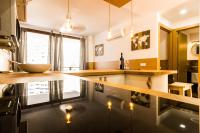 Kuchyň nebo kuchyňský kout v ubytování Beach Friendly Apartment