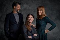 a man and two women standing next to each other at Hotel Flora in Venice